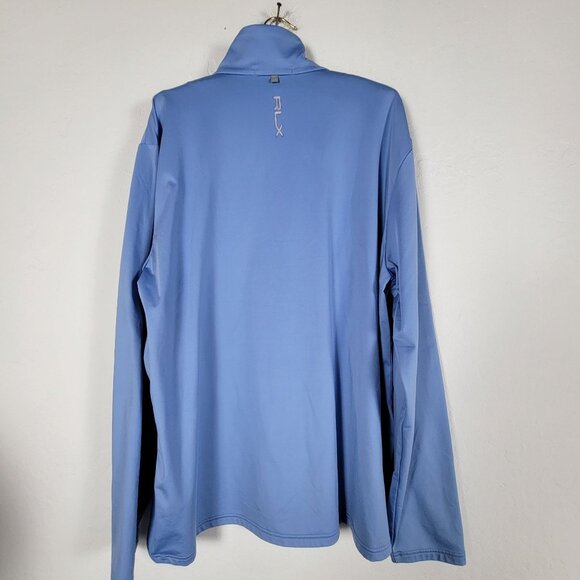 RLX Ralph Lauren Mens U.S. Open 2019 Pebble Beach 1/4 Zip Pullover Shirt XL Blue - Picture 2 of 10